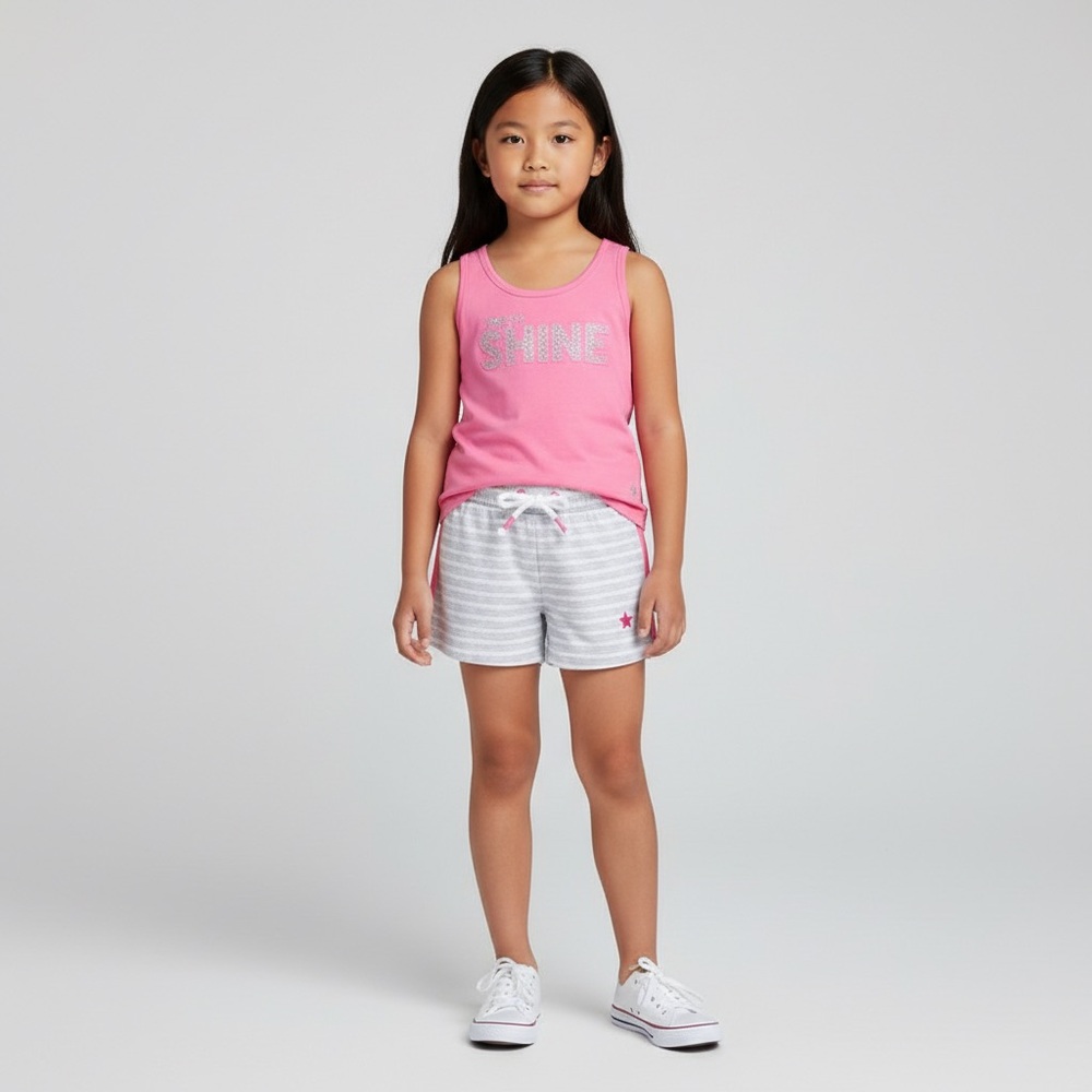 Pink and Gray Kids Matching Set